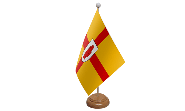Ulster Small Flag with Wooden Stand